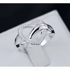Sterling Silver Dolphin Ring